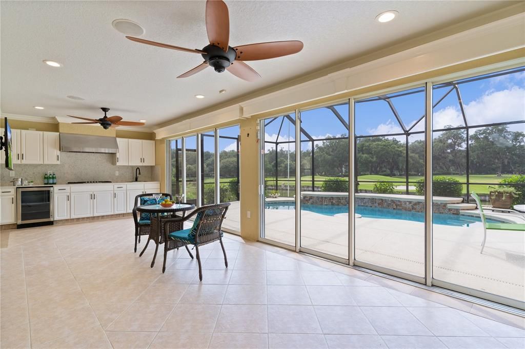 Dining room, Glass Ceilings, Interior, Pool, Recessed Lighting, Sun Room