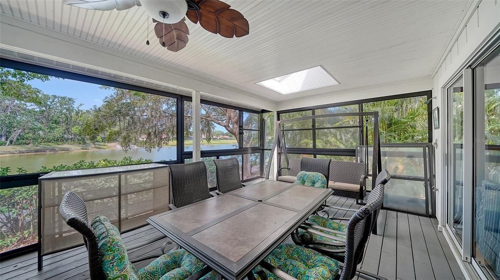 Interior, Sun Room, Water, Wood Texture Flooring