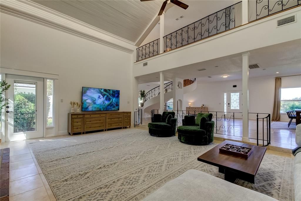Interior, Living room, Recessed Lighting