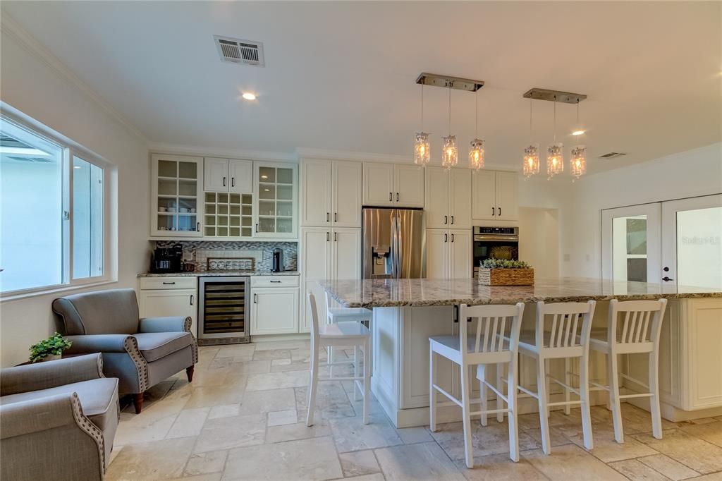 Interior, Kitchen, Pendant Lights, Recessed Lighting, Stainless Steel Appliances