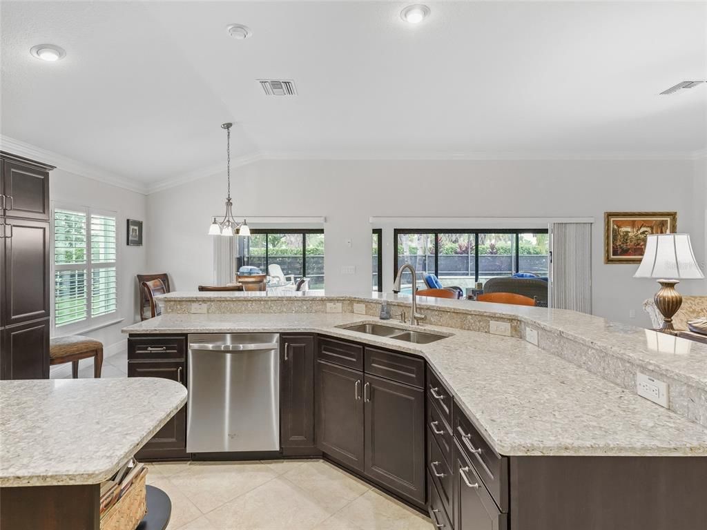 Dining room, Interior, Kitchen, Pendant Lights, Recessed Lighting