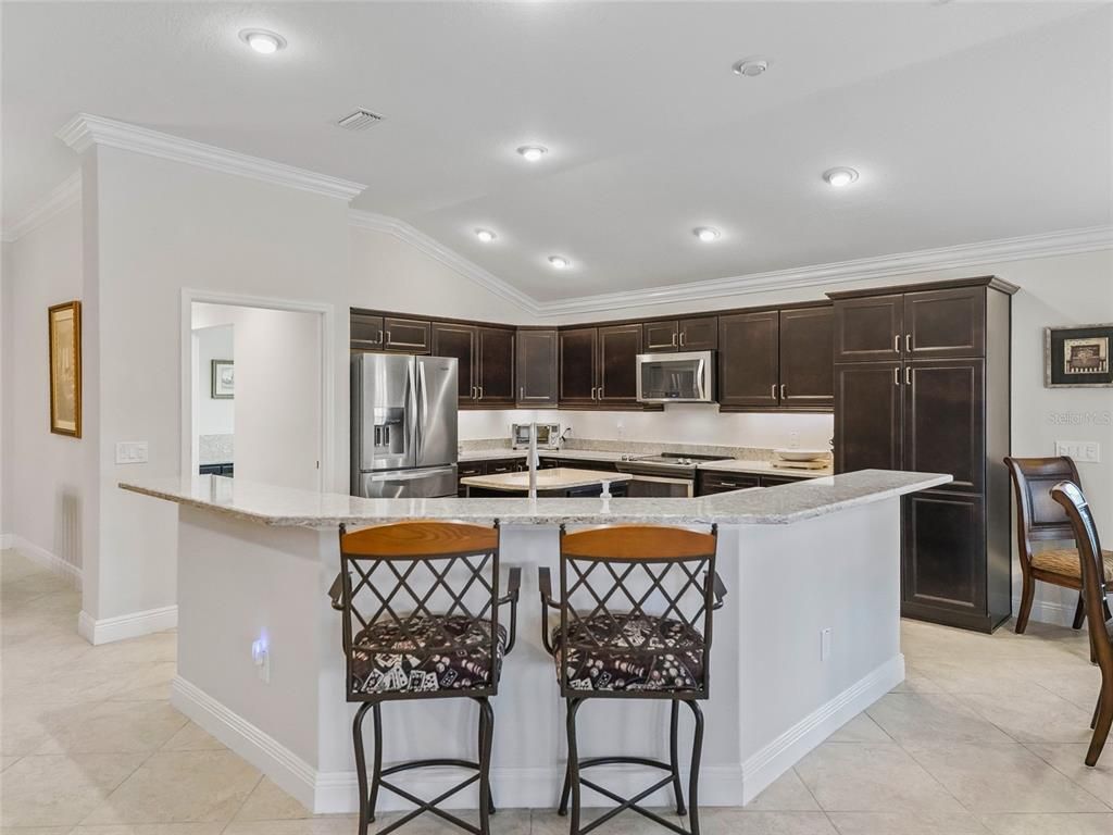 Interior, Kitchen, Recessed Lighting, Stainless Steel Appliances