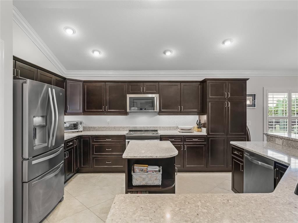 Interior, Kitchen, Recessed Lighting, Stainless Steel Appliances