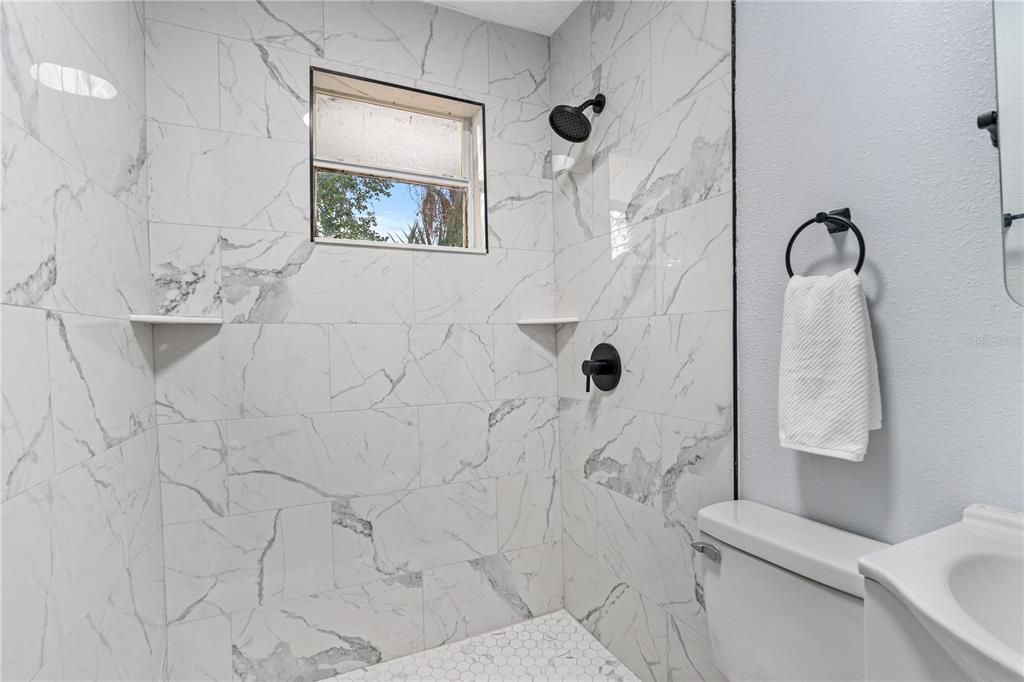 Bathroom, Interior, Marble Walls