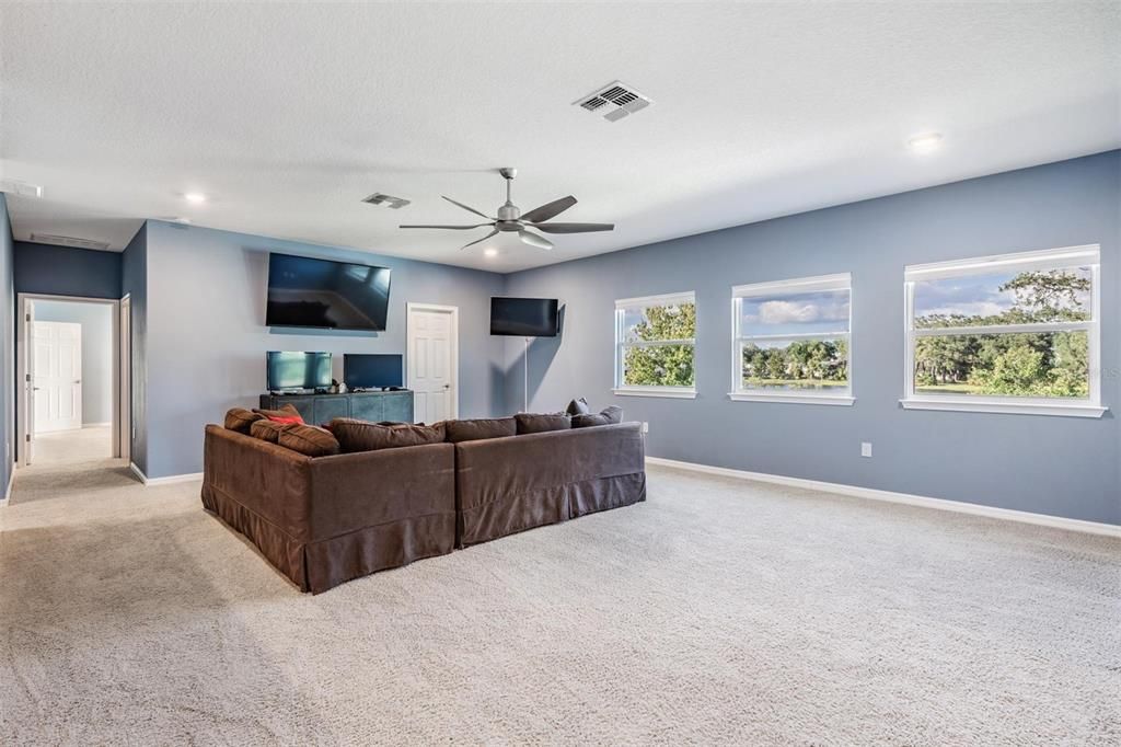 Interior, Living room, Recessed Lighting