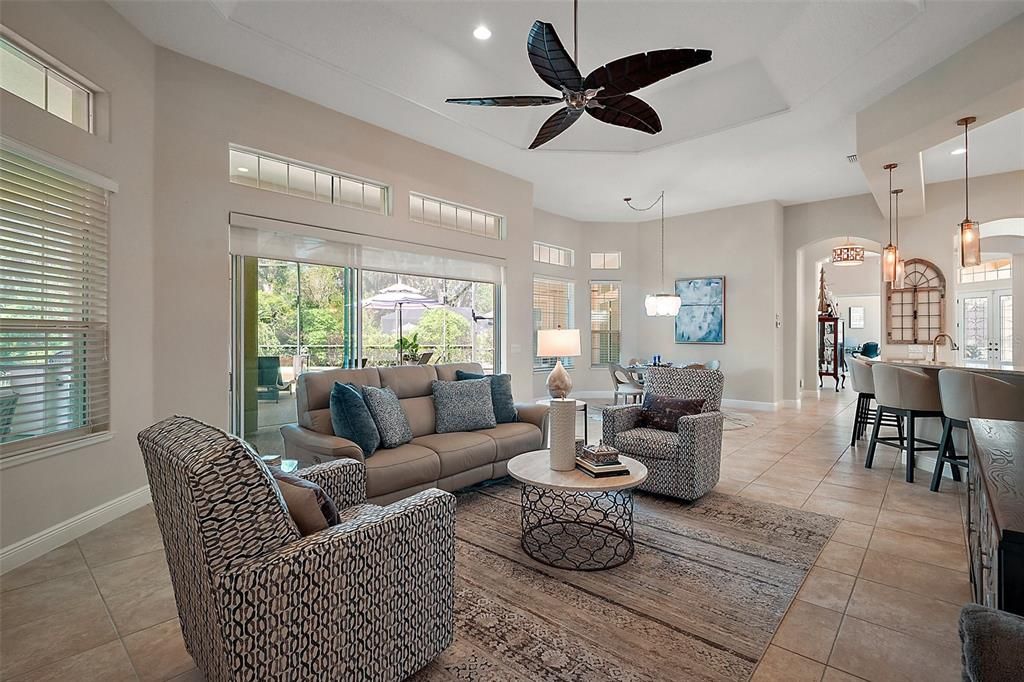 Interior, Living room, Pendant Lights, Recessed Lighting