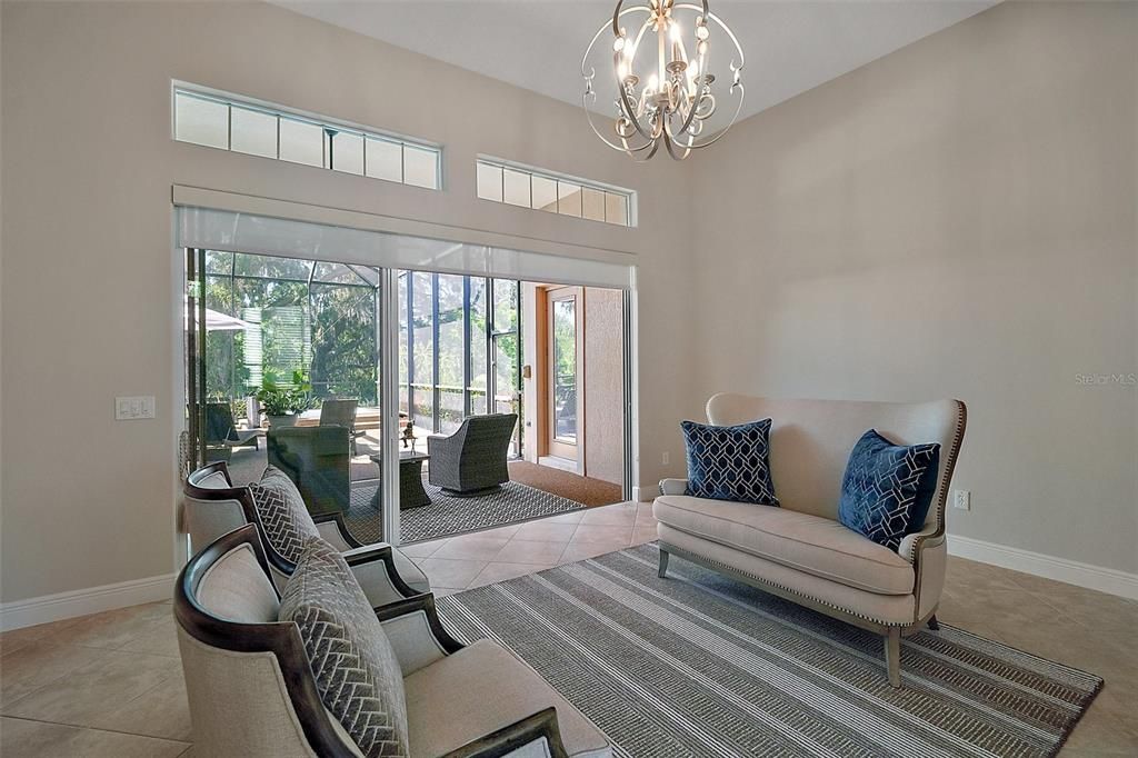 Chandelier, Interior, Sun Room