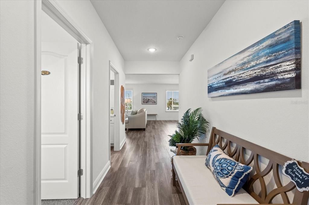 Interior, Recessed Lighting, Wood Texture Flooring