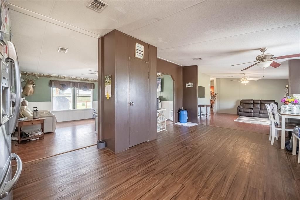 Dining room, Interior, Wood Texture Flooring
