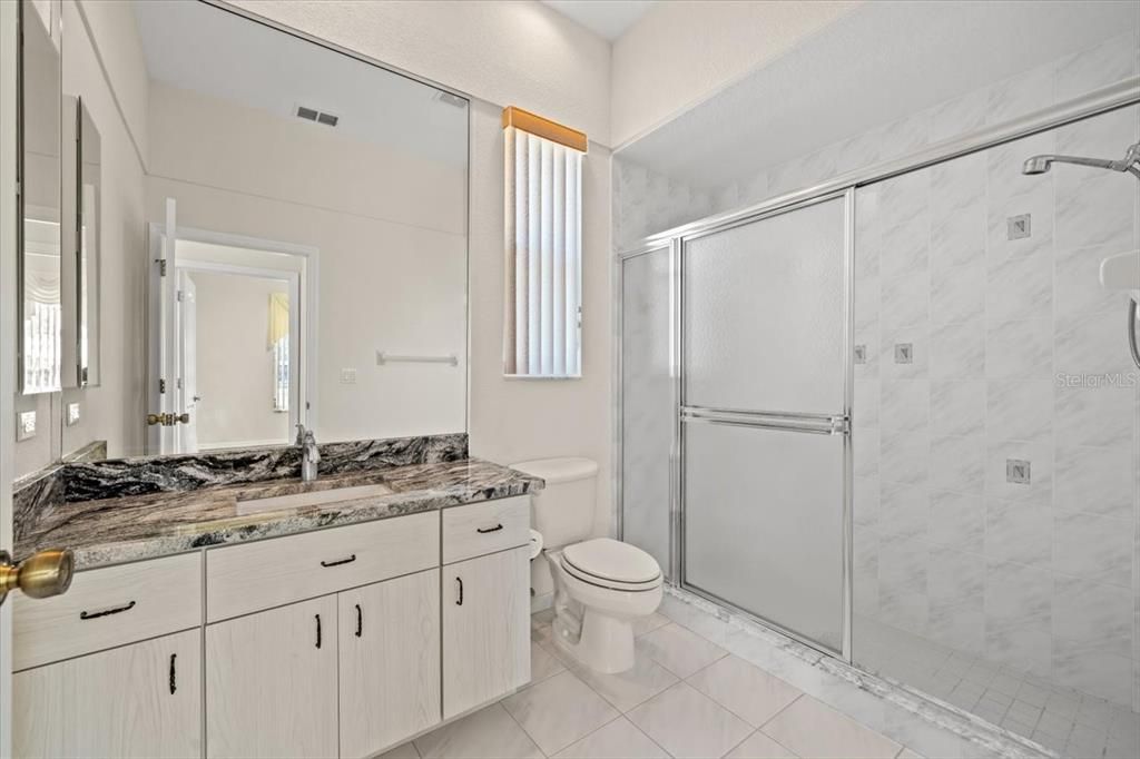 Bathroom, Glass Shower, Interior, Marble Walls