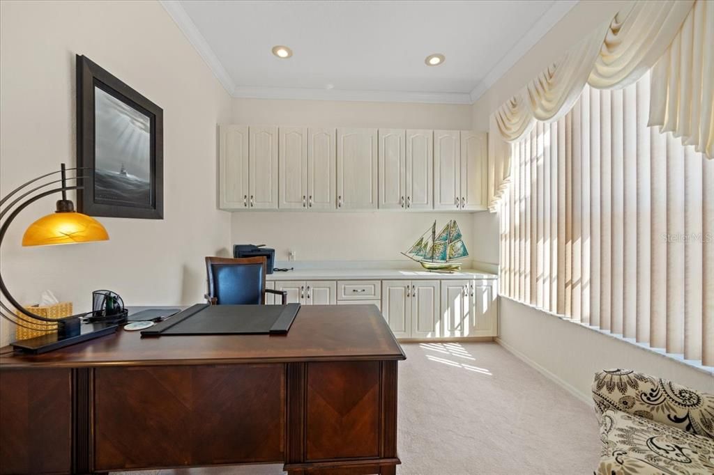 Home Office, Interior, Recessed Lighting