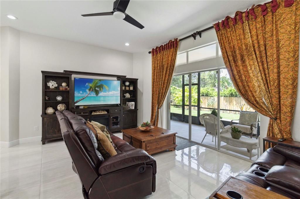 Interior, Living room, Recessed Lighting