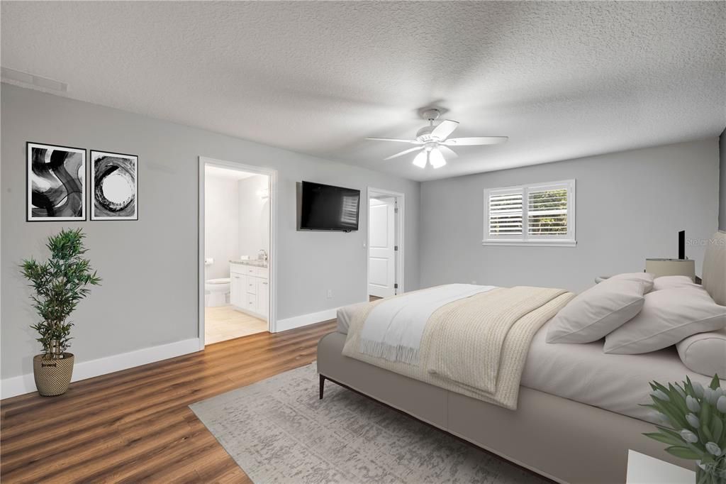 Bedroom, Interior, Wood Texture Flooring