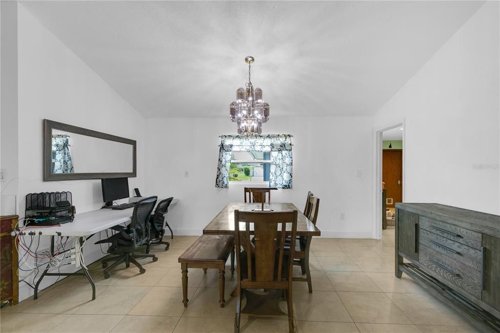 Chandelier, Home Office, Interior