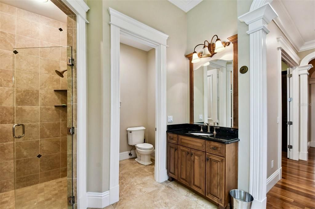 Bathroom, Interior, Wood Texture Flooring