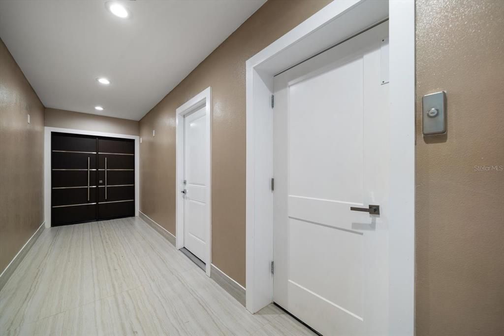 Elevator, Interior, Recessed Lighting