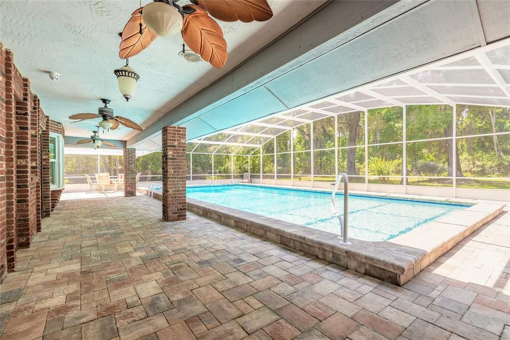Glass Ceilings, Interior, Pool, Stone Walls, Sun Room
