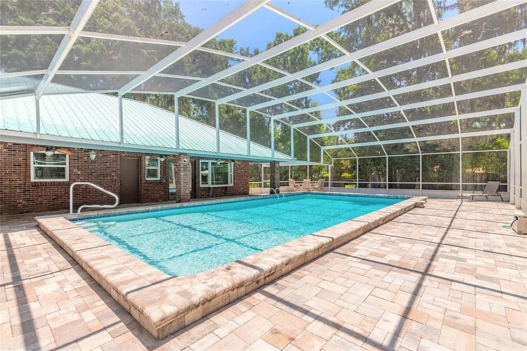 Glass Ceilings, Interior, Pool, Stone Walls, Sun Room
