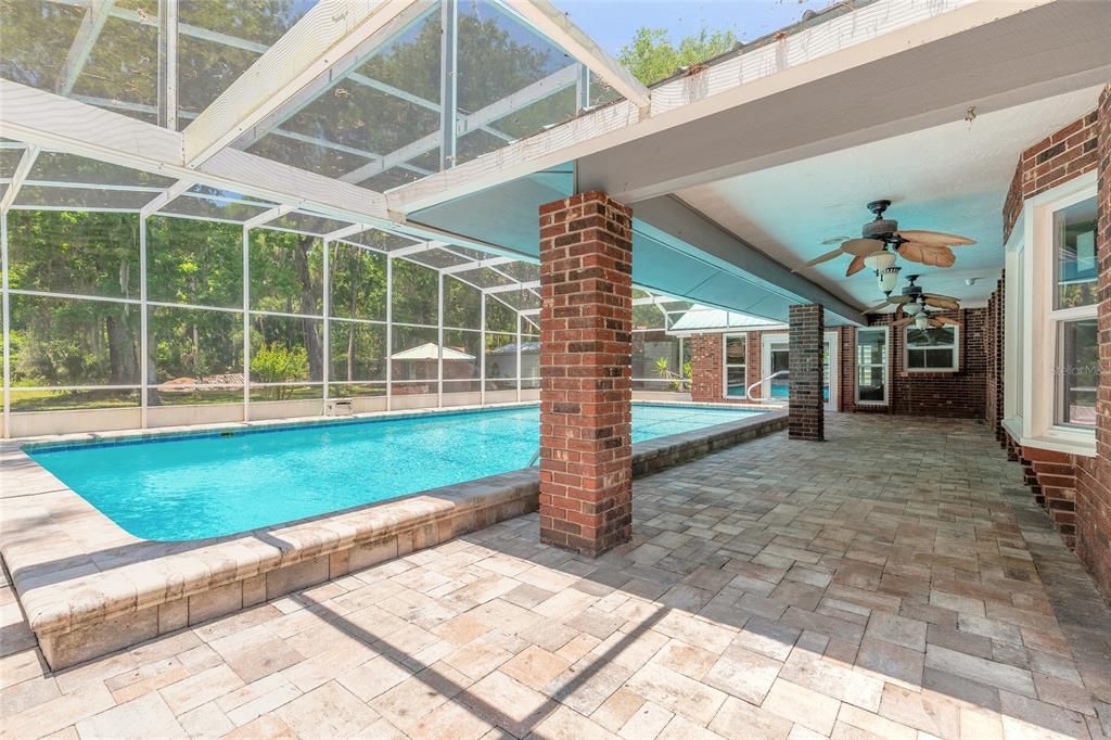 Glass Ceilings, Interior, Pool, Stone Walls, Sun Room