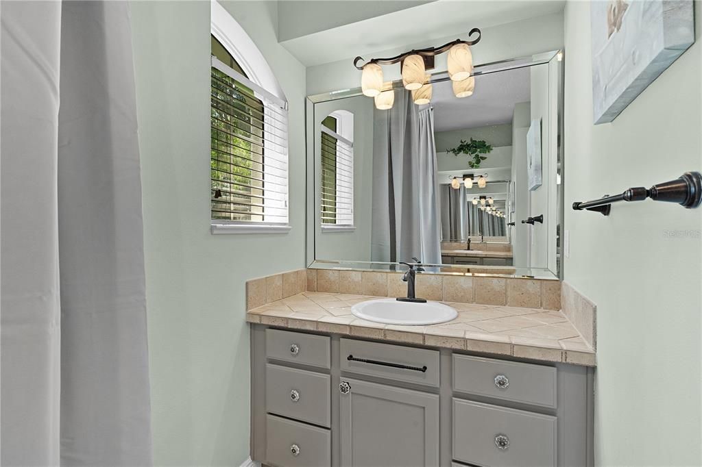 Bathroom, Interior, Tile Countertops