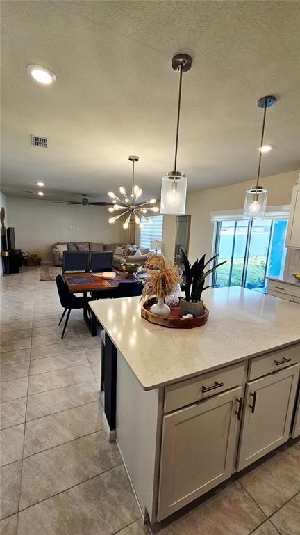 Dining room, Interior, Kitchen, Pendant Lights, Recessed Lighting