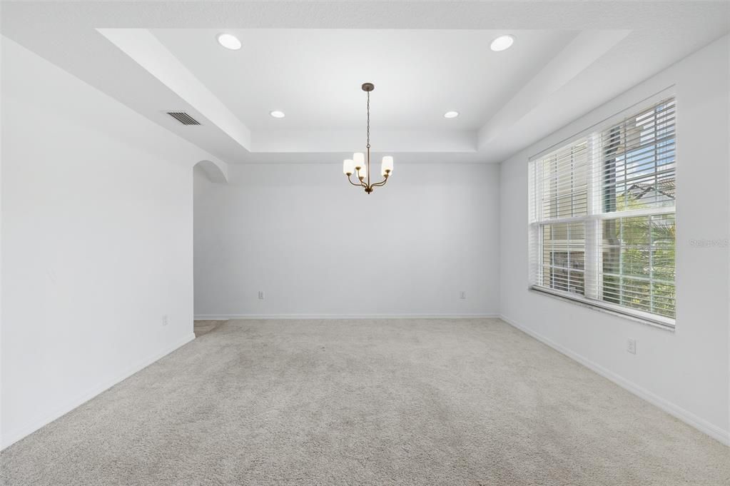 Chandelier, Empty room, Interior, Recessed Lighting