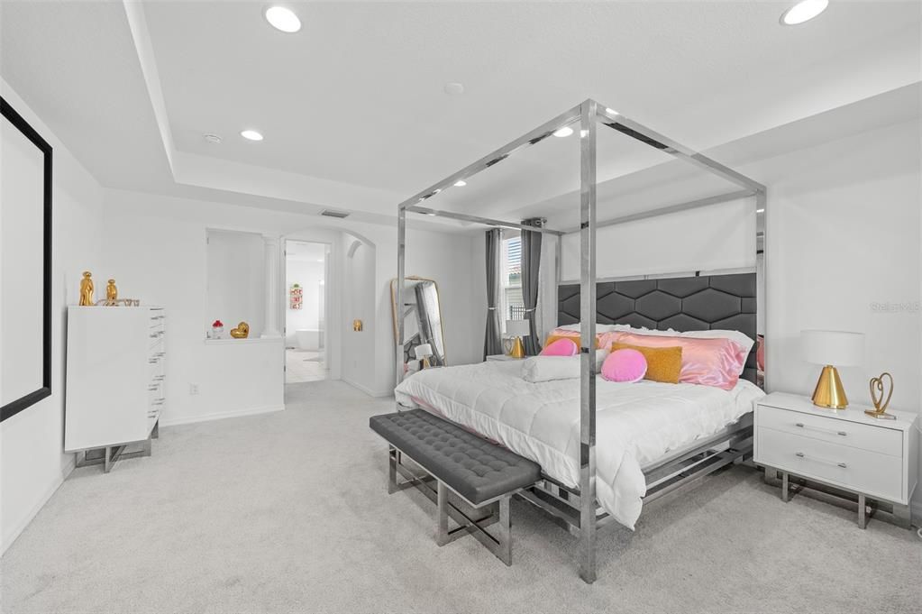 Bedroom, Interior, Recessed Lighting
