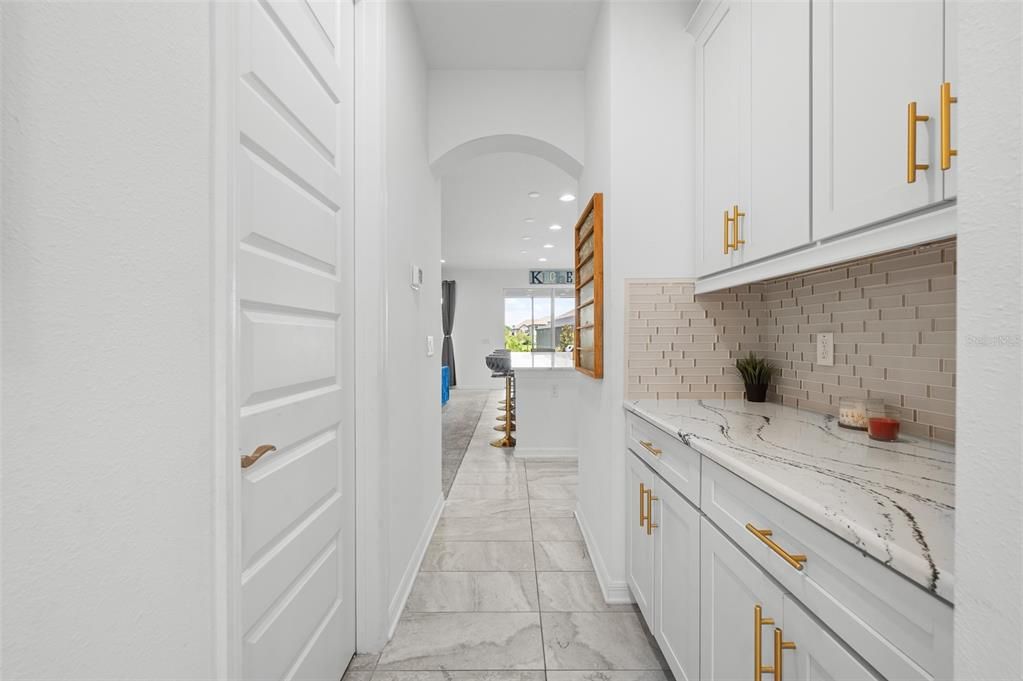 Interior, Kitchen, Marble, Recessed Lighting
