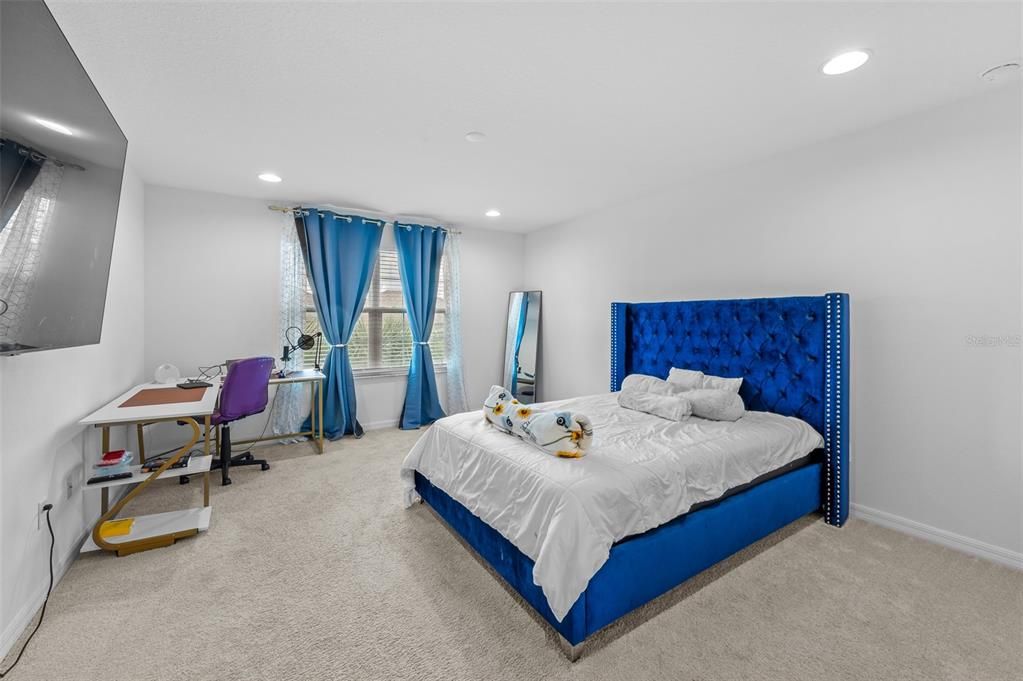 Bedroom, Home Office, Interior, Recessed Lighting