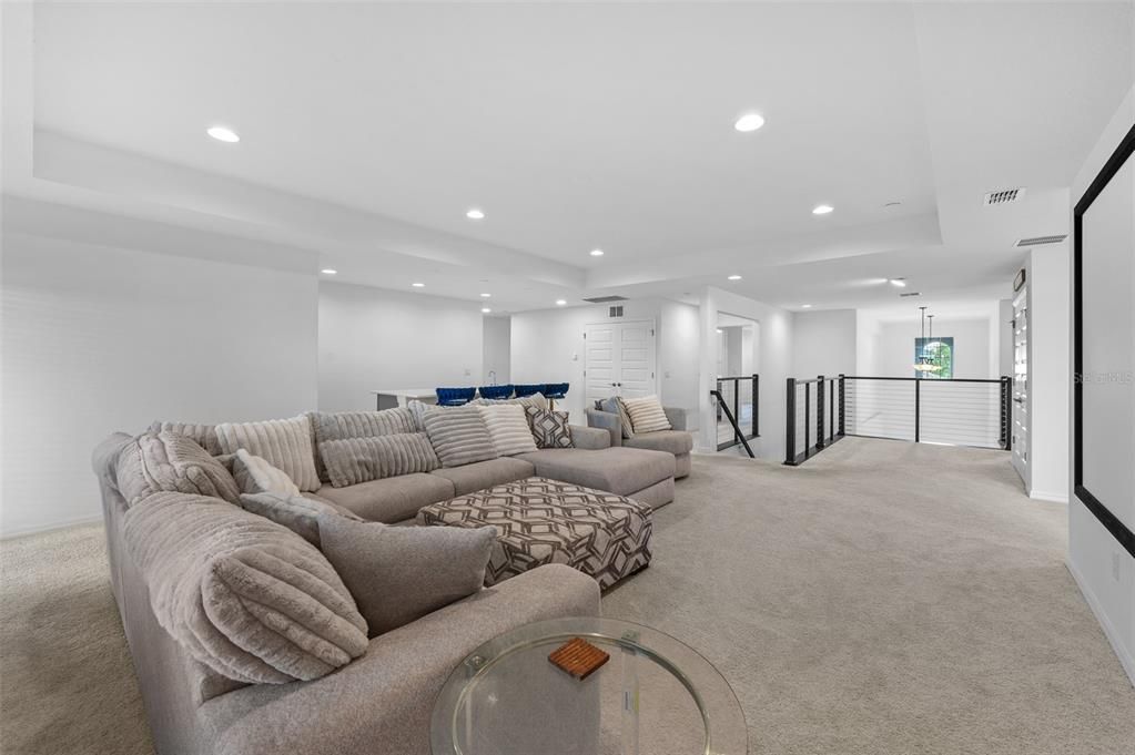 Interior, Living room, Recessed Lighting