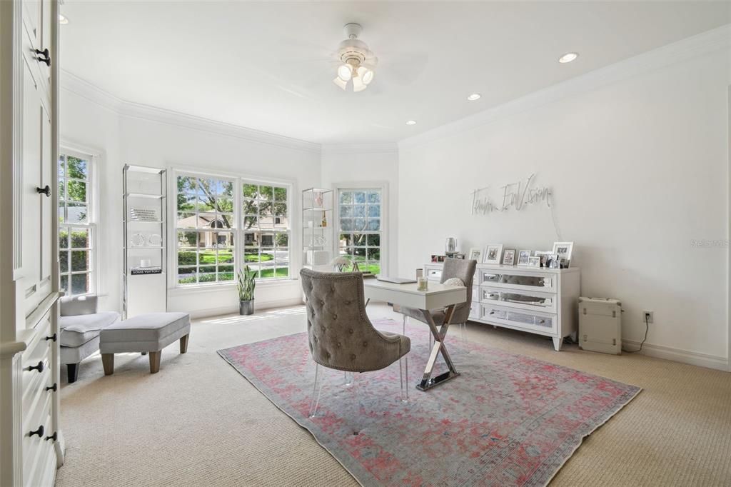 Home Office, Interior, Recessed Lighting