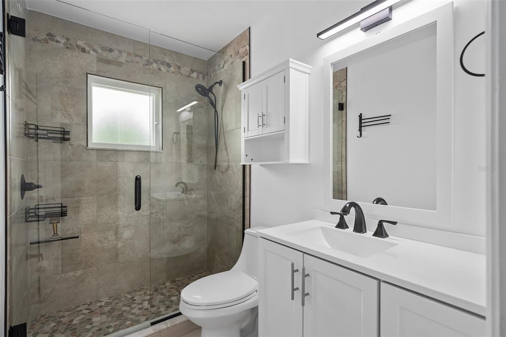 Bathroom, Glass Shower, Interior