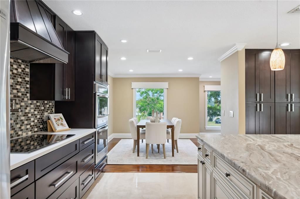 Dining room, Interior, Kitchen, Pendant Lights, Recessed Lighting