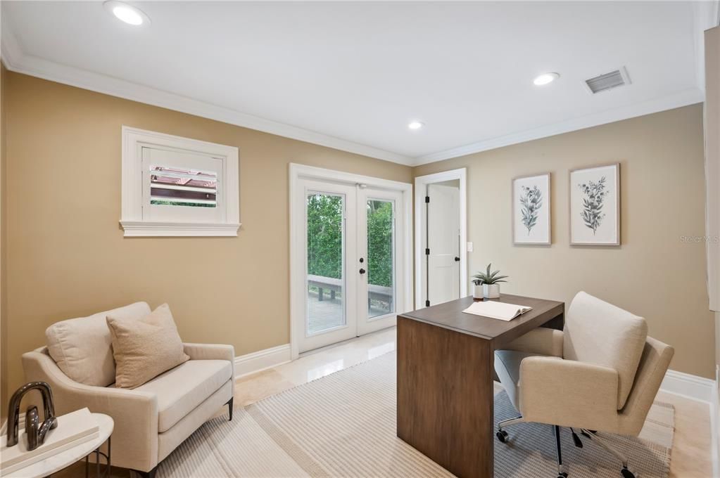 Home Office, Interior, Recessed Lighting
