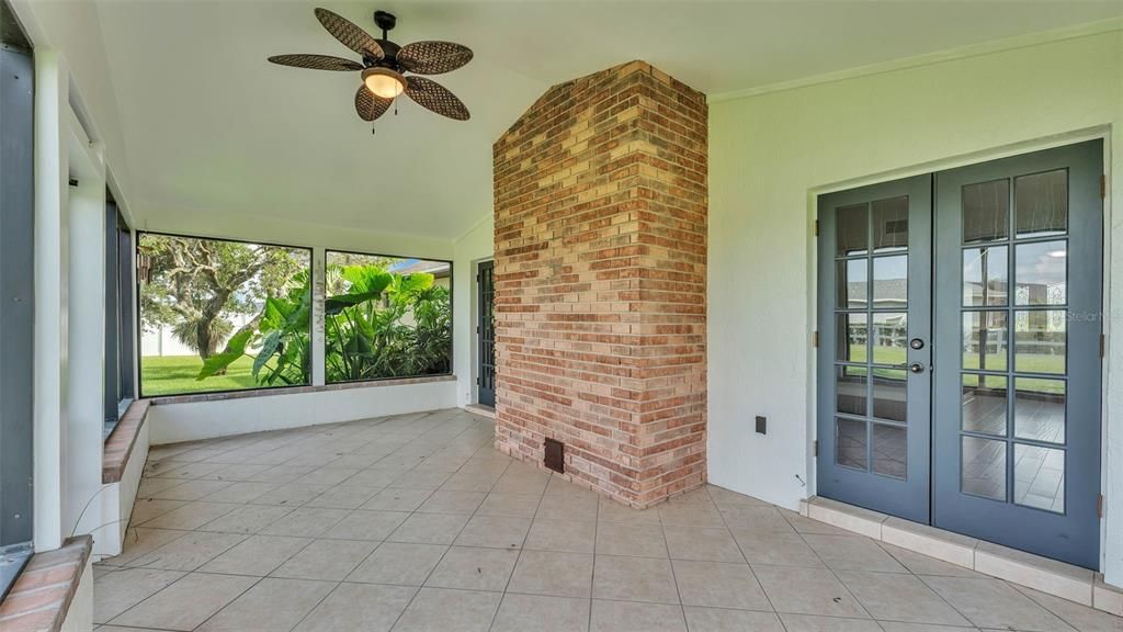 Empty room, Fireplace, Interior, Stone Walls