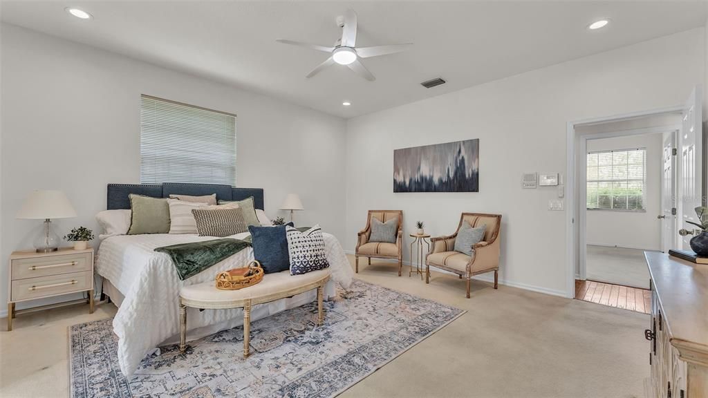 Bedroom, Interior, Recessed Lighting
