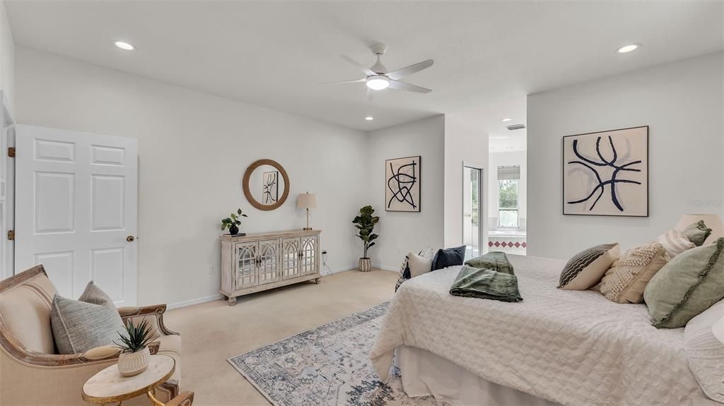 Bedroom, Interior, Recessed Lighting
