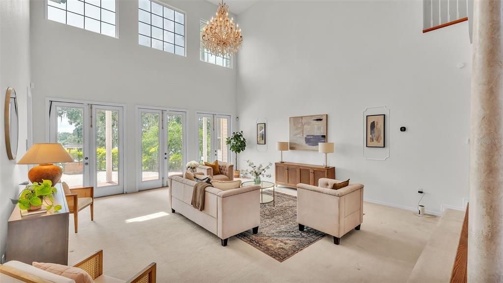 Chandelier, Interior, Living room