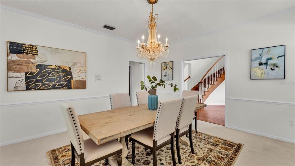 Chandelier, Dining room, Interior