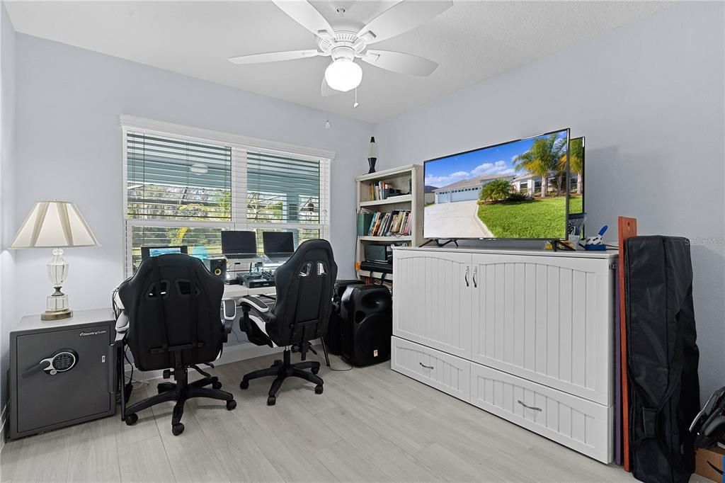 Home Office, Interior, Wood Texture Flooring