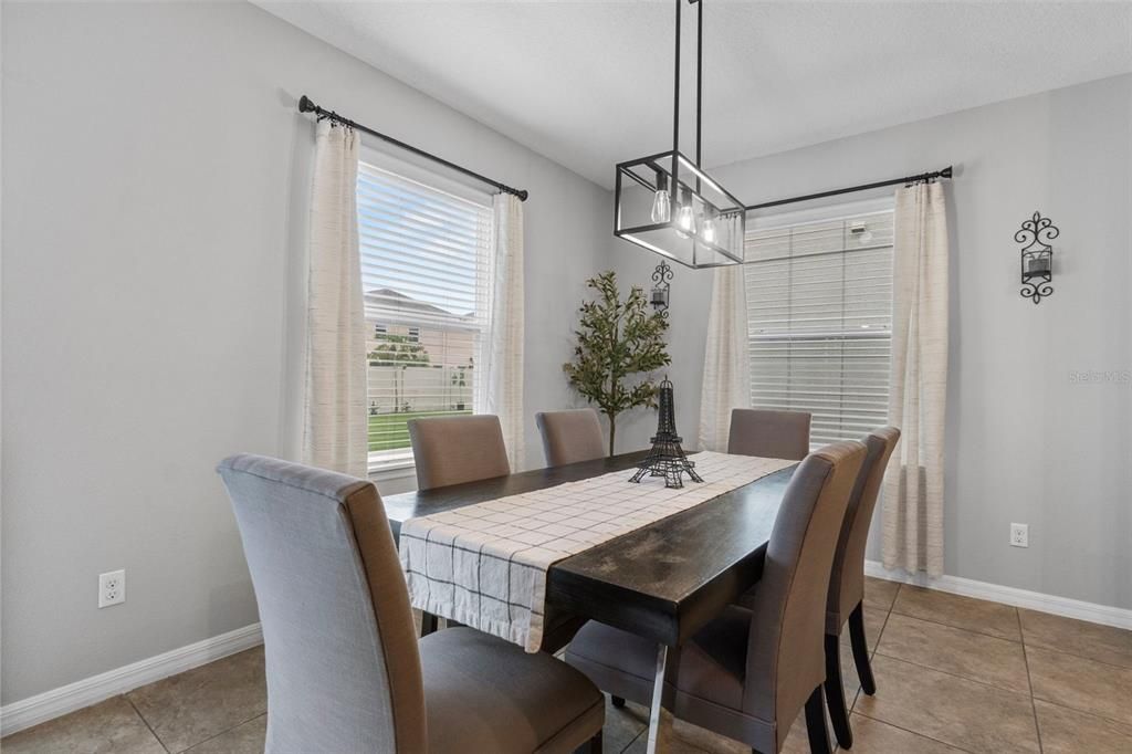 Dining room, Interior, Pendant Lights