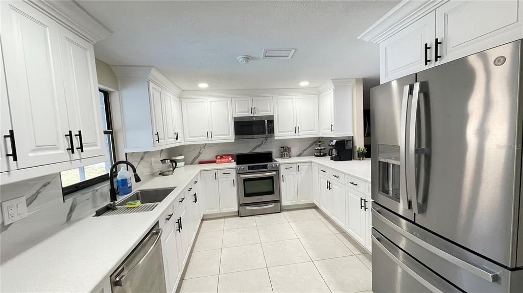 Interior, Kitchen, Recessed Lighting, Stainless Steel Appliances