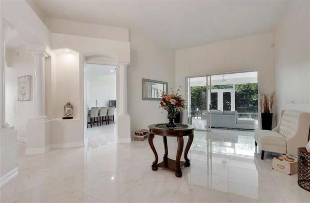 Interior, Marble, Recessed Lighting