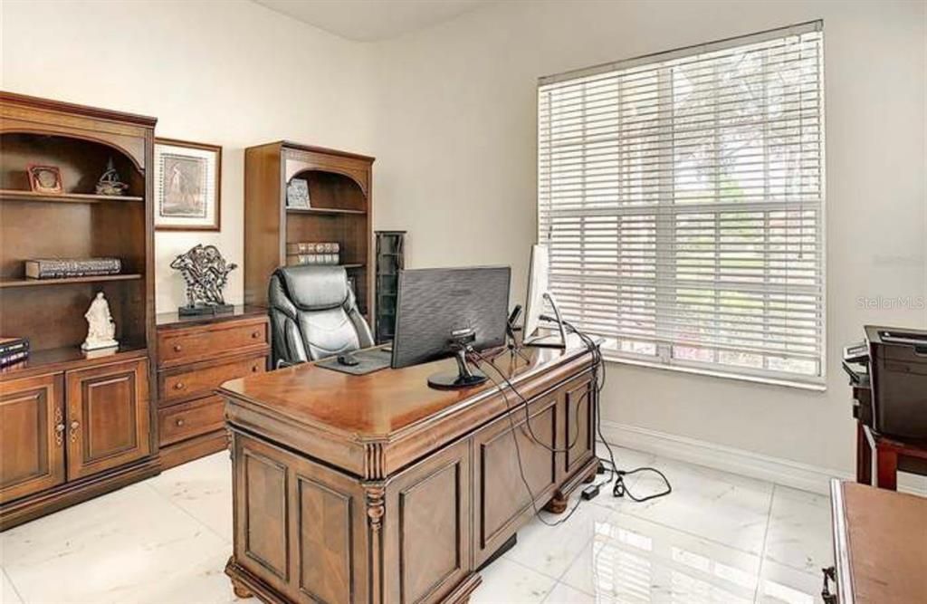 Home Office, Interior, Marble