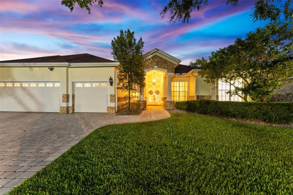 Attached, Backyard, Exterior, Facade, French Provincial