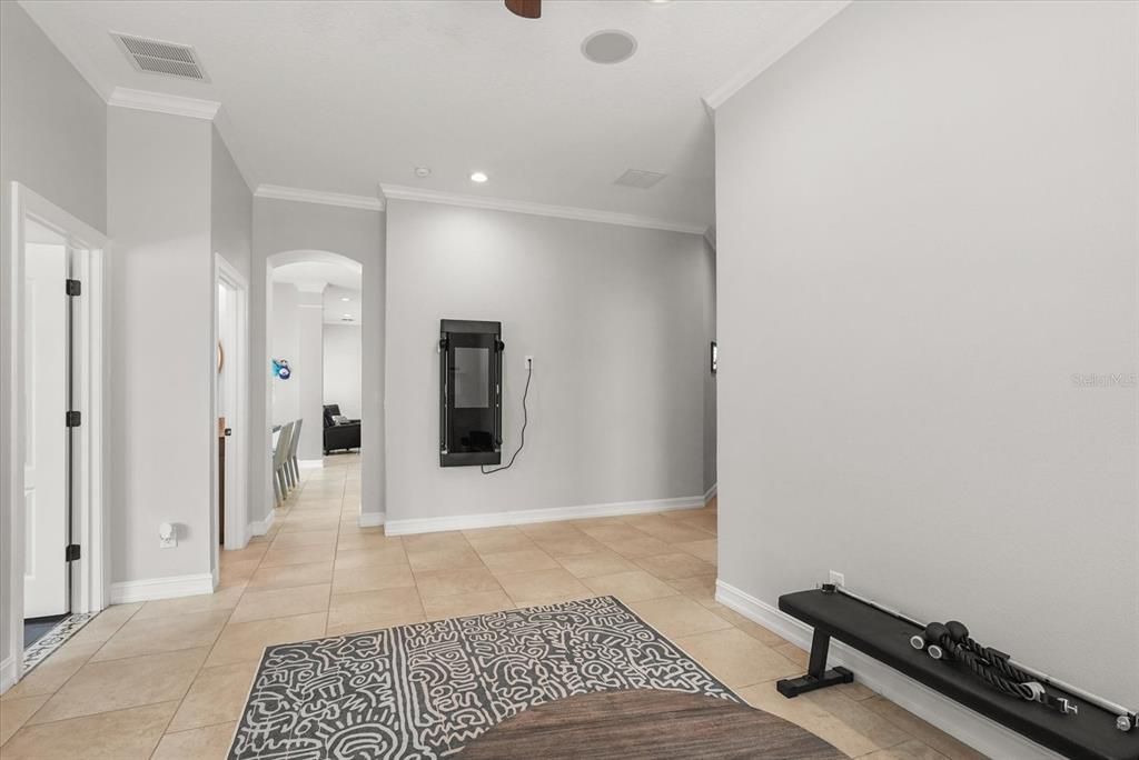 Fitness Equipment, Interior, Recessed Lighting