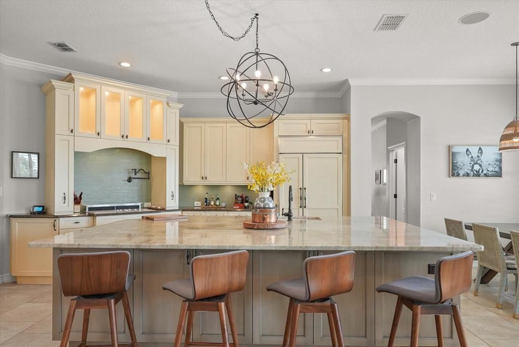 Chandelier, Interior, Kitchen, Pendant Lights, Recessed Lighting