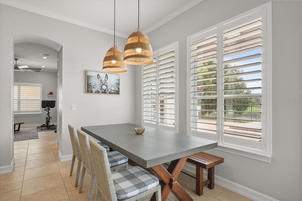 Dining room, Interior, Pendant Lights, Recessed Lighting