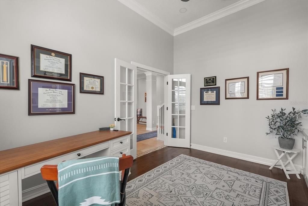 Home Office, Interior, Wood Texture Flooring
