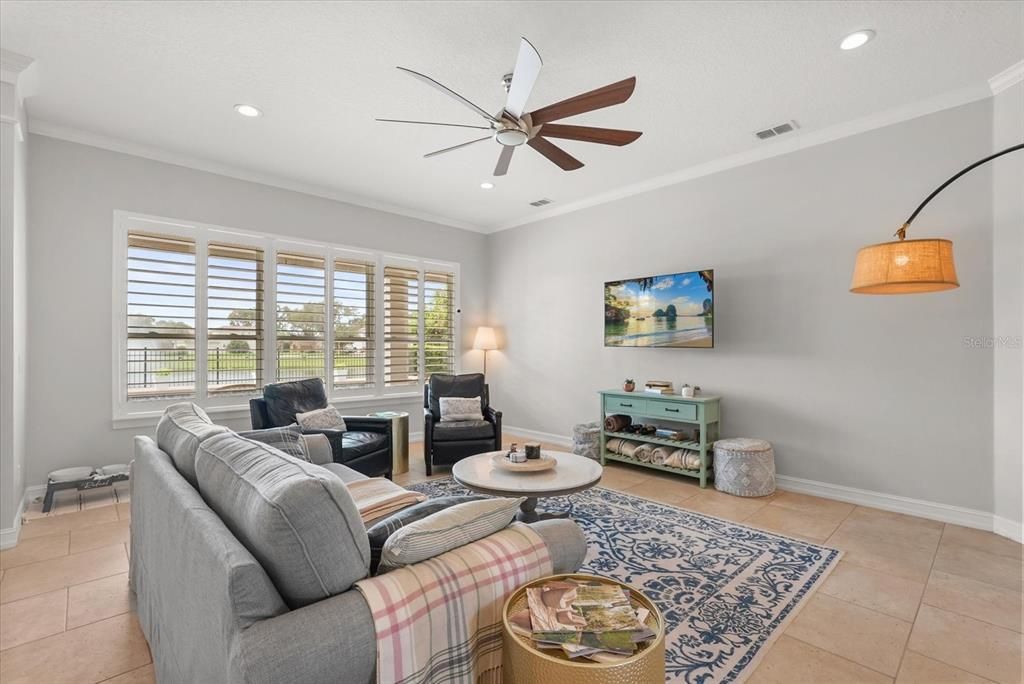 Interior, Living room, Recessed Lighting